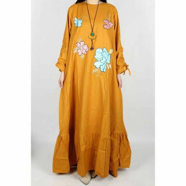 Gamis wanita bahan katun jepang