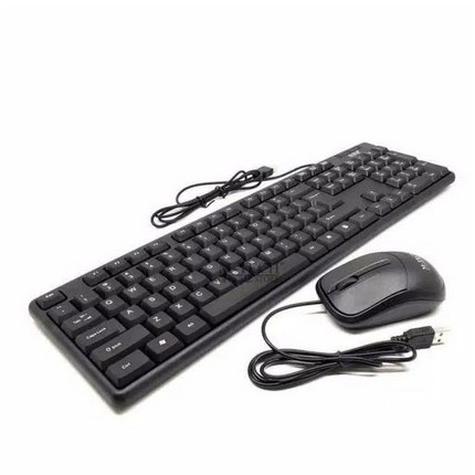 ITSTORE Keyboard Mouse USB Mtech PC Laptop komputer M Tec M-Tech STK -05 STK05 Bundle Paket murah