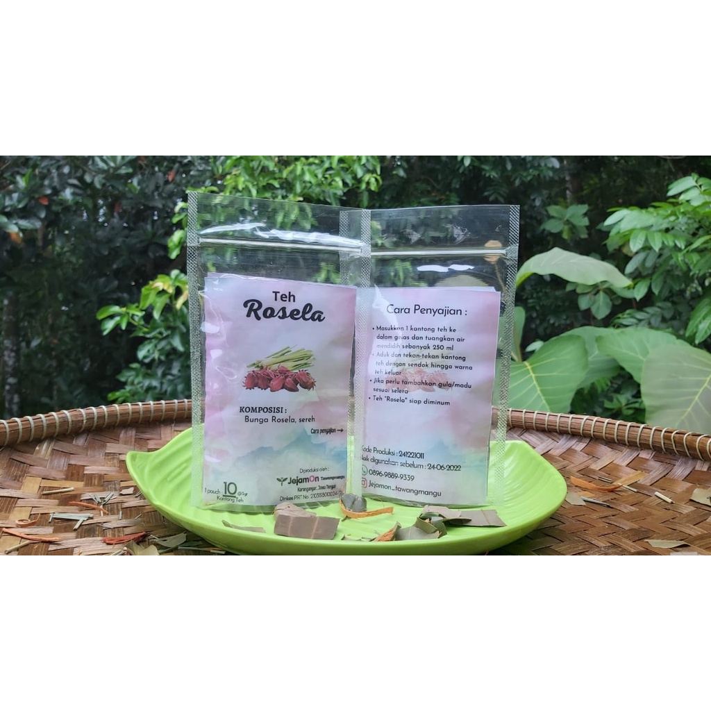 

Teh Rosella ( Bunga Rosella dan Sereh) isi 10 sachet Teh Herbal megandung anti oksidan alami yang tinggi