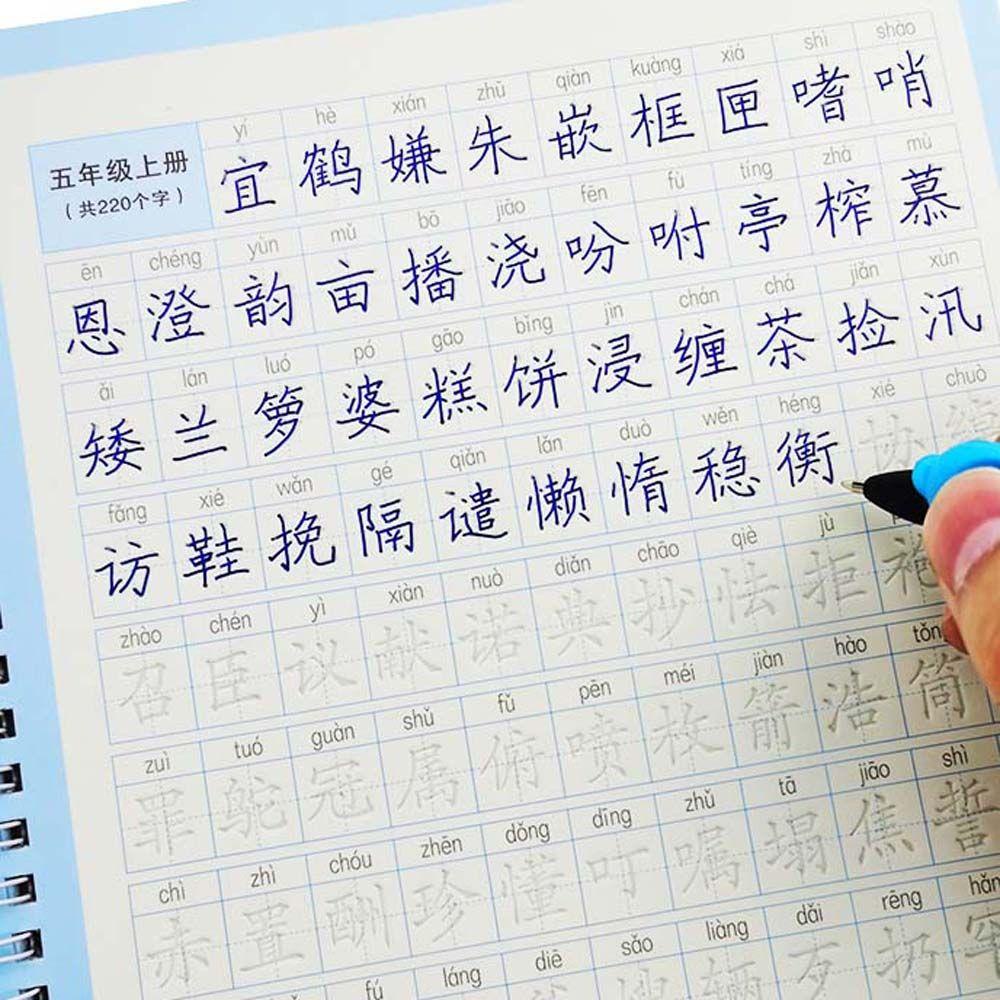 Lanfy Kids Chinese Copybook With Pen Refill 6-12 Tahun Gratis Lap 3D Alur Latihan Buku Ajar Tulisan Cina