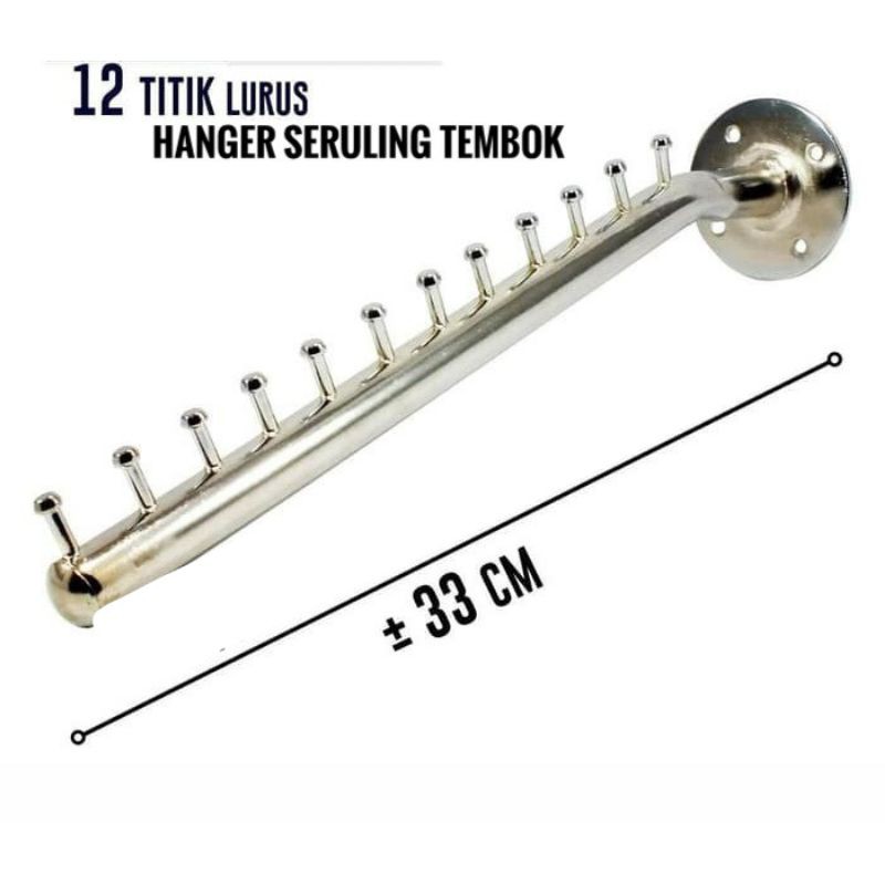 Hanger Seruling 12 Titik (TIDAK TERMASUK paku/baut/fisher)