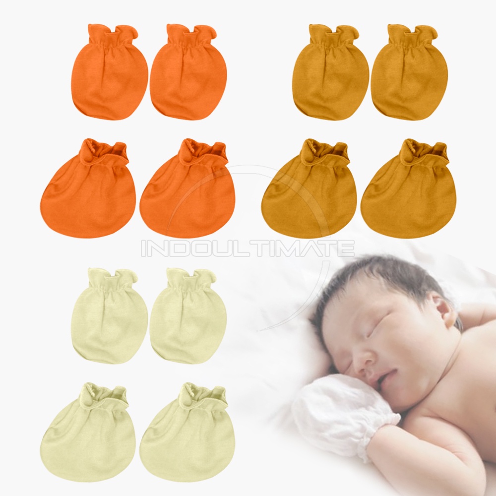 1 Set Sarung Tangan +  Sarung Kaki Bayi STKS-10 Pelindung Tangan Bayi Pelindung Kaki Bayi