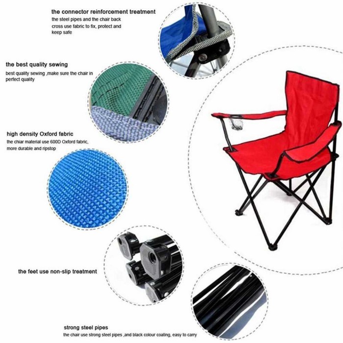 Folding Chair GoteCool Kursi Lipat Mancing Outdoor Camping Portable