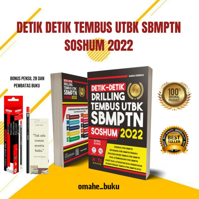 BUKU SBMPTN SOSHUM / DETIK DETIK DRILLING TEMBUS UTBK SBMPTN SOSHUM 2022