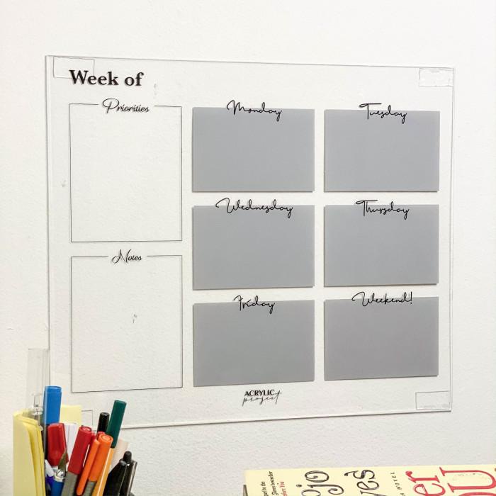 

Notebook / Acrylic Weekly Planner C Akrilik