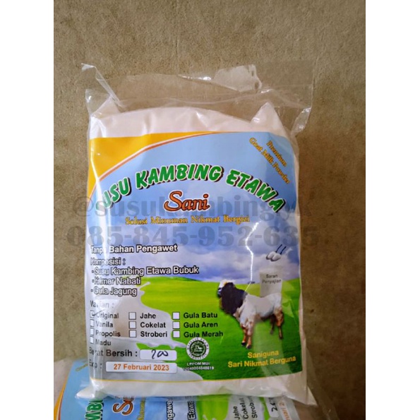 

Susu kambing etawa bubuk rasa original 200gram