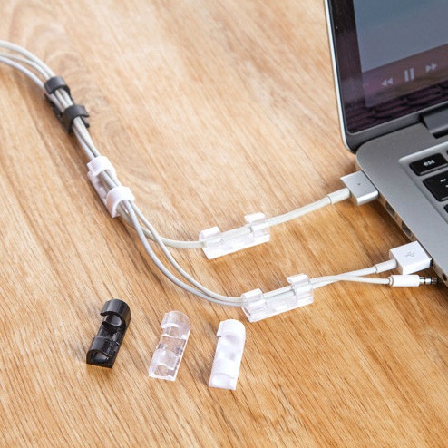 Klip Kabel Organizer Cable Clip utk Merapikan Kabel HP, Laptop, DLL (1 Pcs)