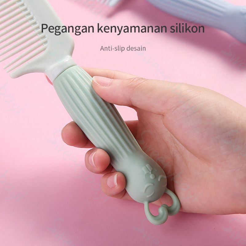 SISIR RAMBUT LURUS LEMBUT BISA DITEKUK COCOK UNTUK ANAK DAN DEWASA