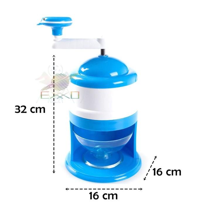 Alat Serut Es Batu Putar Portable Mesin Es Serut Manual Penghancur Es