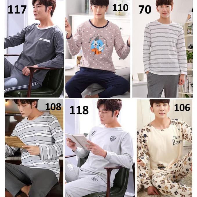 Piyama Pria Baju Tidur Pria Piyama Cowok Dewasa Baju Tidur Cowok