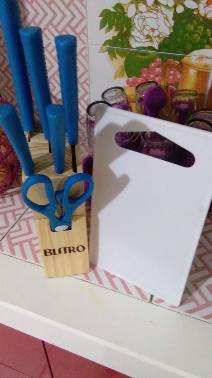 Bistro Bo1318 Pisau Set Stainles Gagang Warna