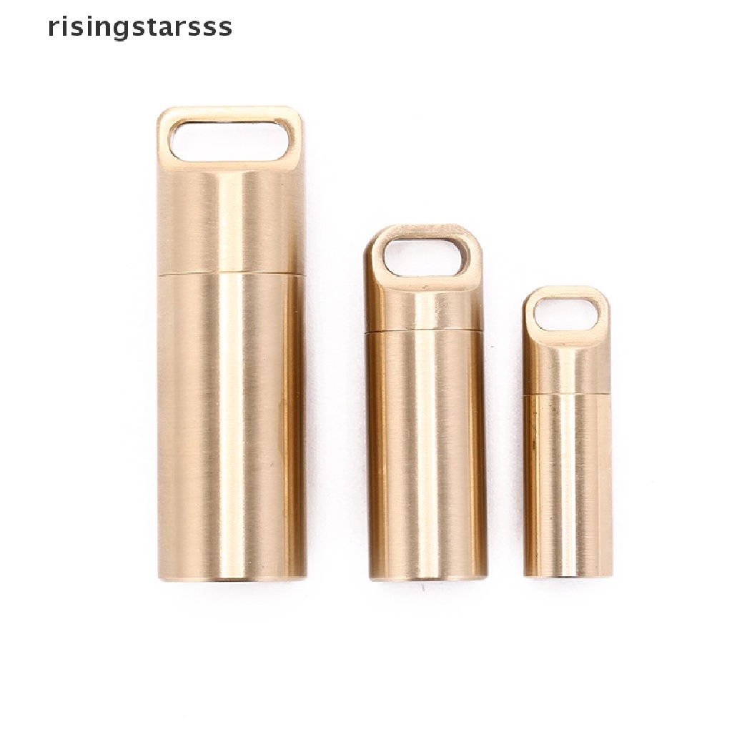 Rsid Span-new Tahan Air outdoor metal survival pill match edc case box container Botol