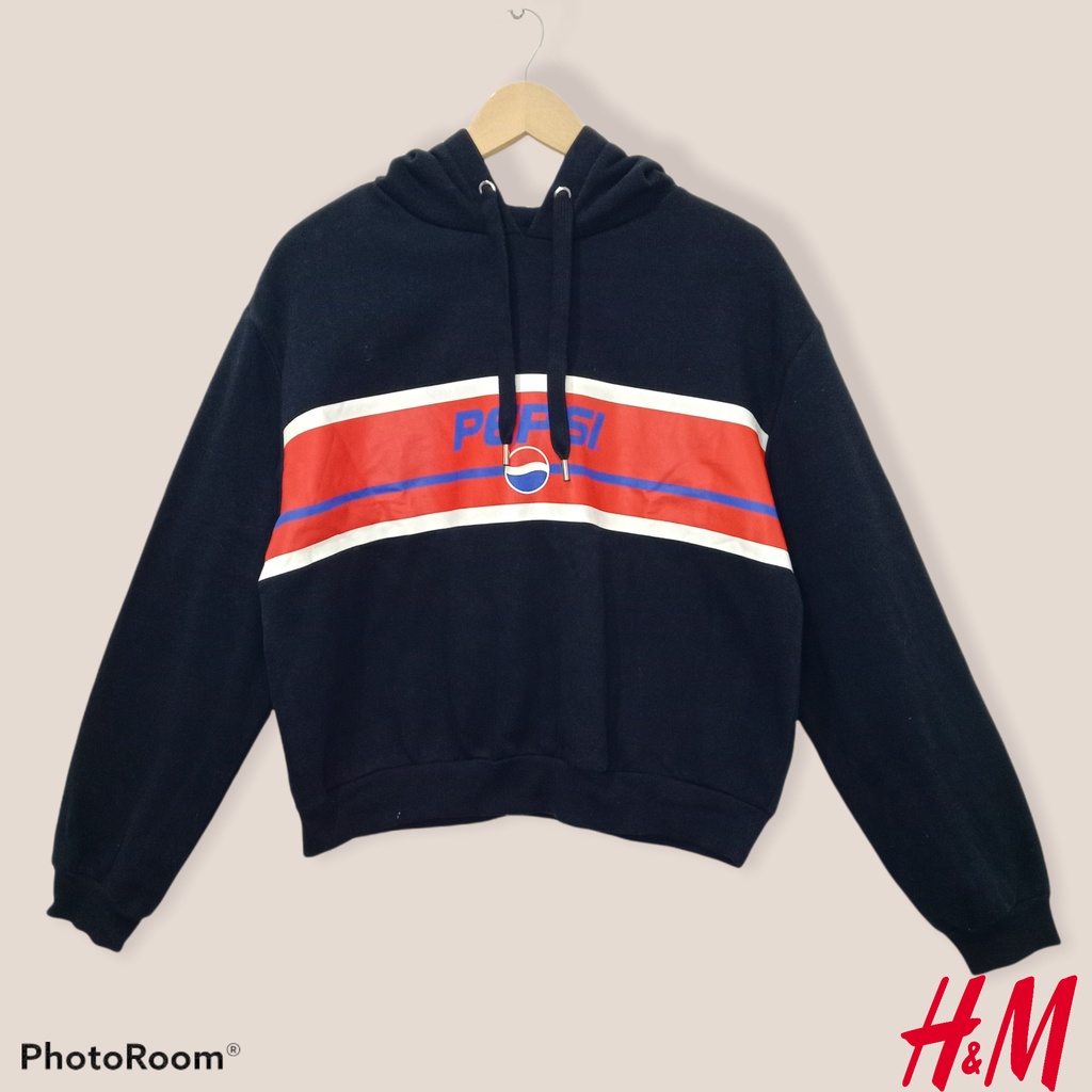 Hoodie Crop Divided HM X Pepsi
