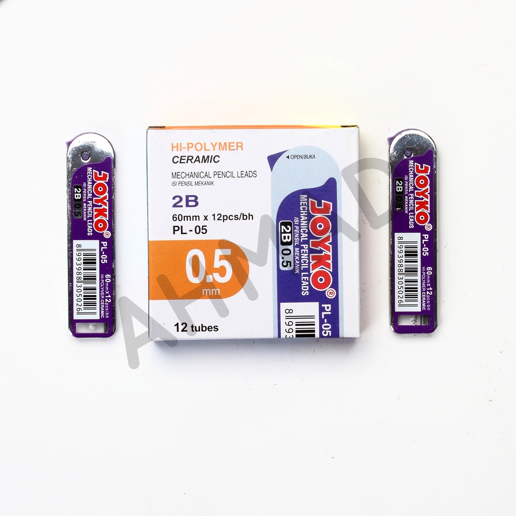 

JOYKO PL-05 Isi Pensil Mekanik 2B 0.5 MECHANICAL PENCIL LEAD [ TUBE ]