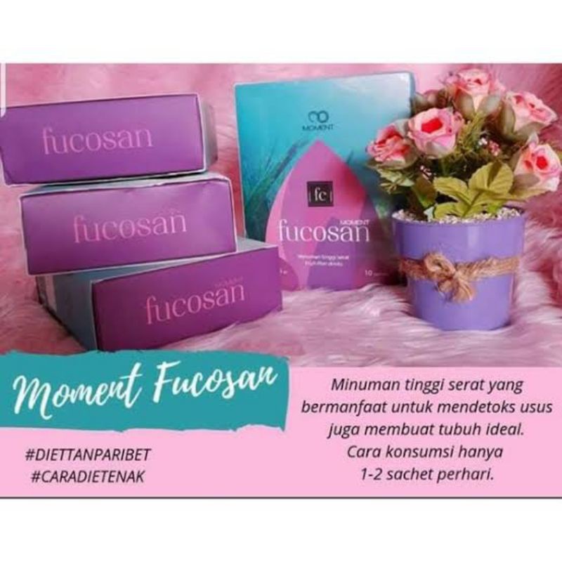 fucosan moment detox usus pelangsing alami 1 box 10 sachet