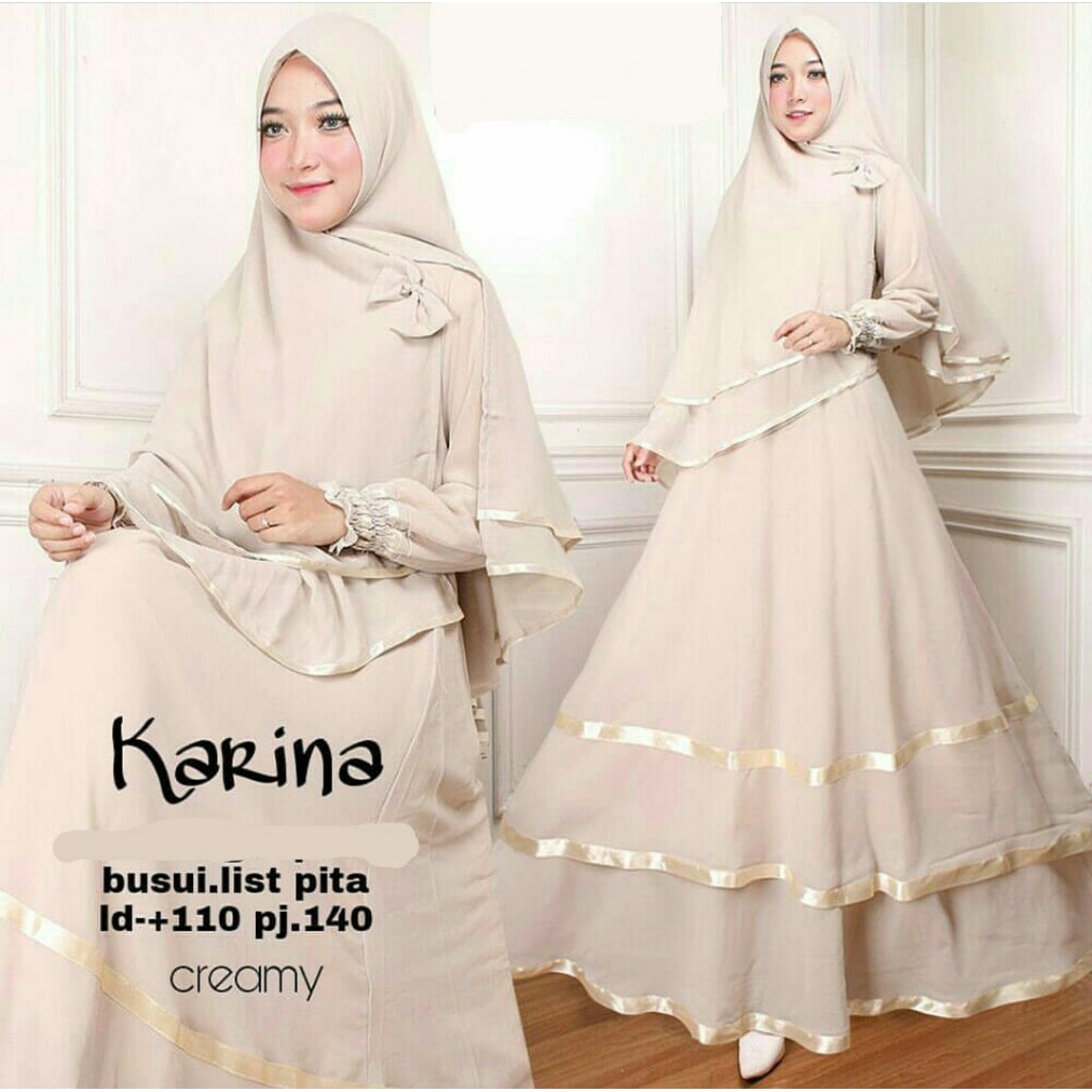 XC - MAXI KARINA SYARI / MAXI BUSUI / GAMIS KARINA SYARI / GAMIS WANITA TRENDY DAN TERLARIS