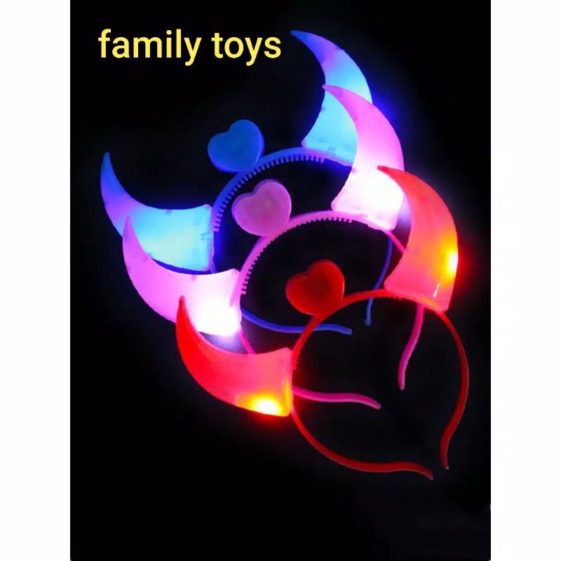 family games Bando led lampu tanduk devil party tahun baru natal ulang tahun anak dewasa