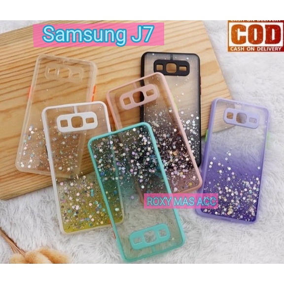 SOFTCASE GLITER ( SAMSUNG J7  ) TERBARU CASE DOVE GLITER FUZE TRANSPARAN DENGAN PROTEKSI KAMERA, SOF