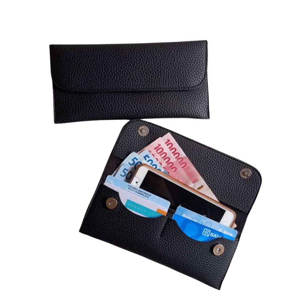 Dompet Papirut Kulit Jeruk Dompet Wanita Papirut Viral Dompet Lipat Dompet Kartu - Iva
