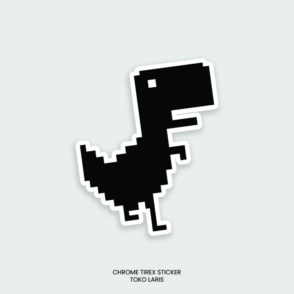 Sticker CHROME TIREX Untuk Sticker Laptop, Tumblr, Helm, Case