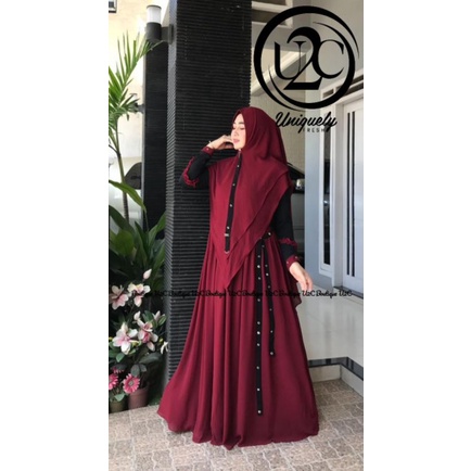 KANZA PREMIUM BY U2C / GAMIS MAROON PREMIUM / GAMIS CASUAL / GAMIS MODIS KEKINIAN