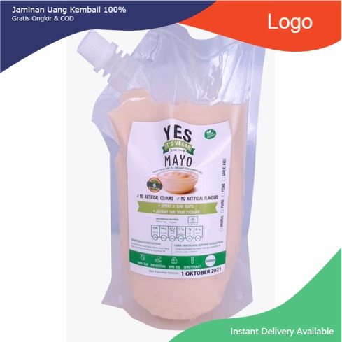 

Yes It's Vegan Mayo - Mayonnaise 500 ml Soya Bean Oil Vegetarian
