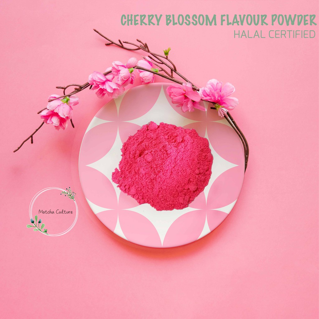

CHERRY BLOSSOM FLAVOUR POWDER NET 50 GR HALAL CERTIFIED - SAKURA POWDER