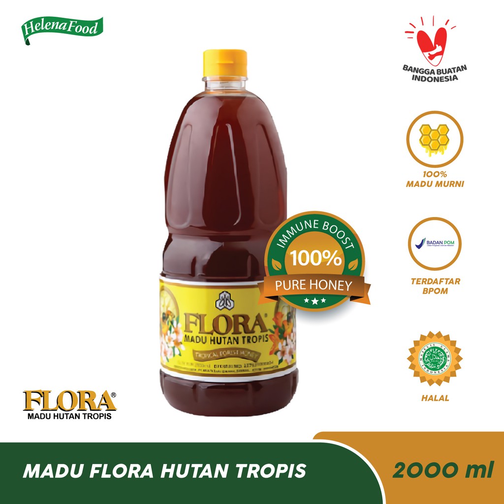 Madu Flora Tropis 2000 Ml Madu Murni Asli Hutan Tropis Indonesia