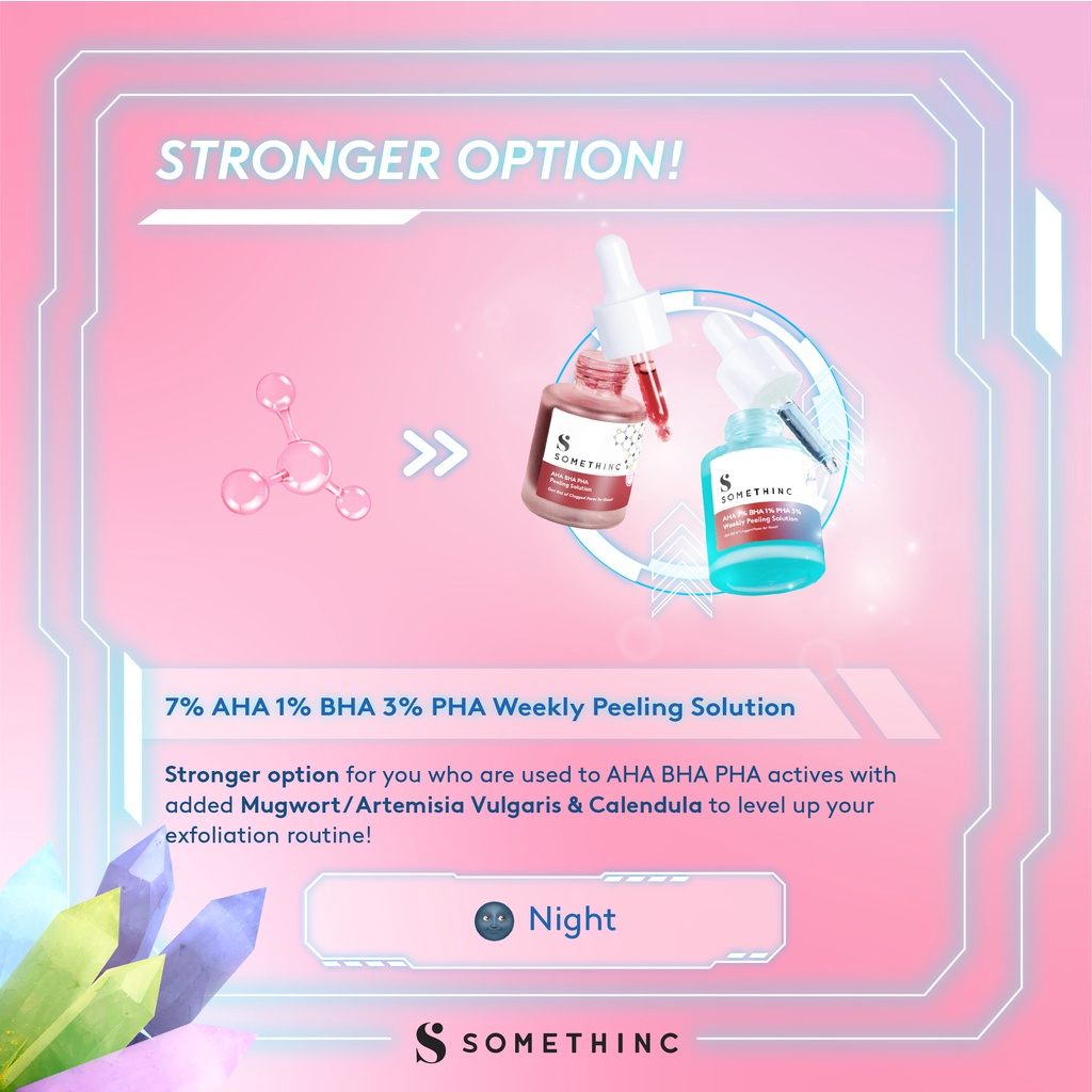 [PROMO SPESIAL] BPOM SOMETHINC AHA 7%, BHA 1%, PHA 3% Weekly Peeling solution 20ml 100% ORIGINAL