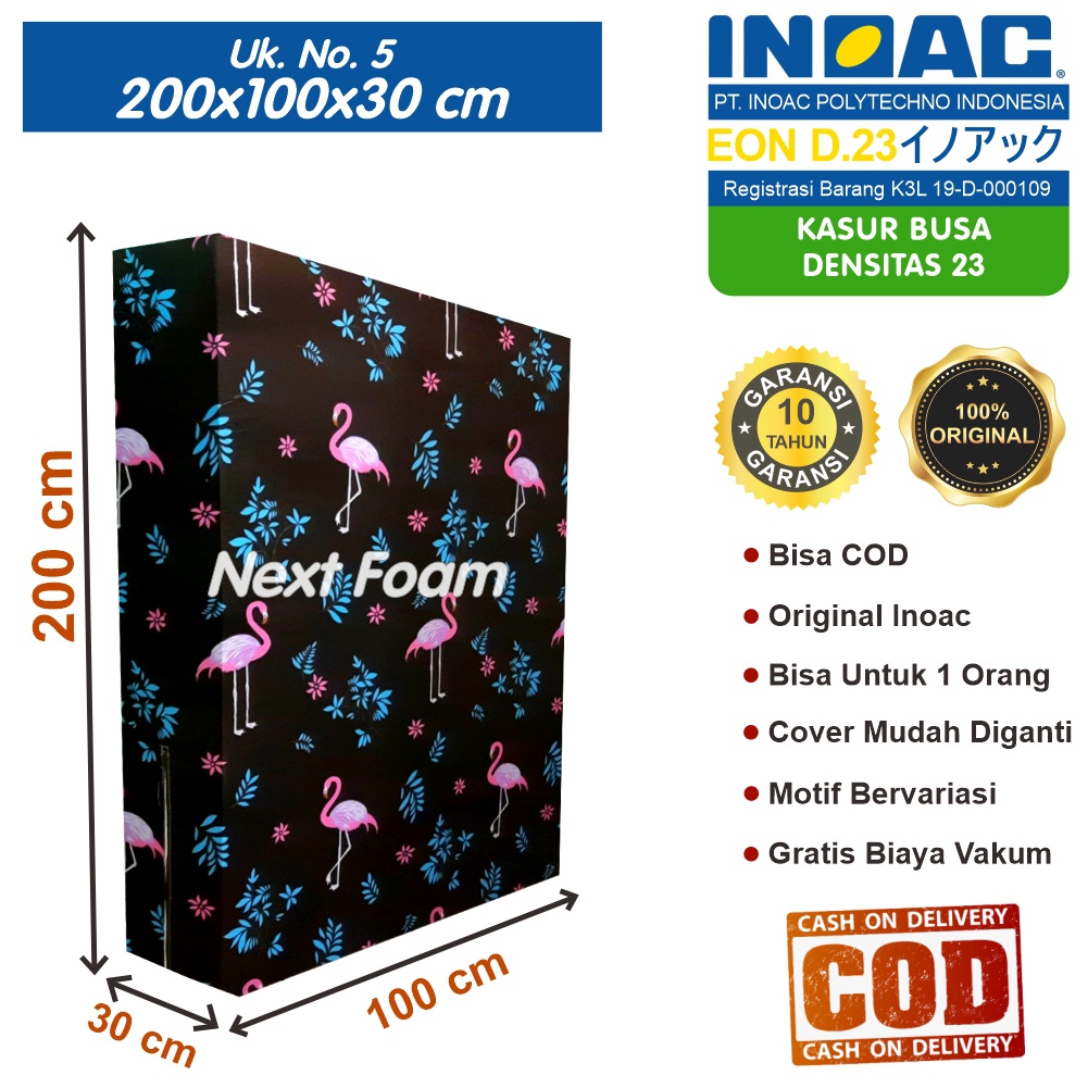 Kasur Busa Inoac Ukuran No 5 200x100x30 cm Tebal 30 cm EON D23 ORIGINAL INOAC Garansi 10 Tahun Asli