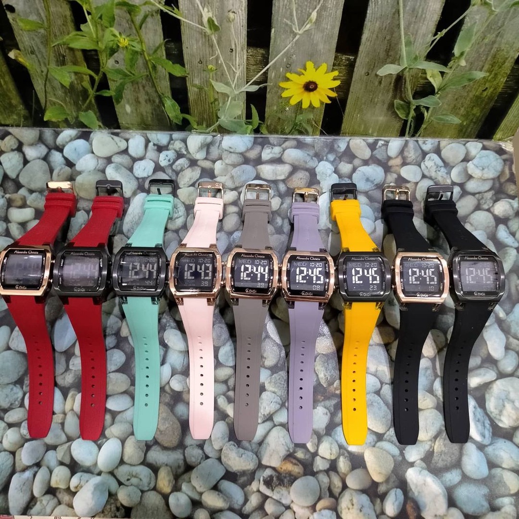 Jam Tangan Pria / Wanita Unisex Alexandre Christie AC 9348 AC9348 MH Digital Original Garansi Resmi 