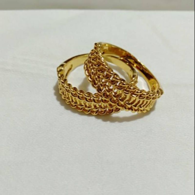 Cincin berlapis emas 24K