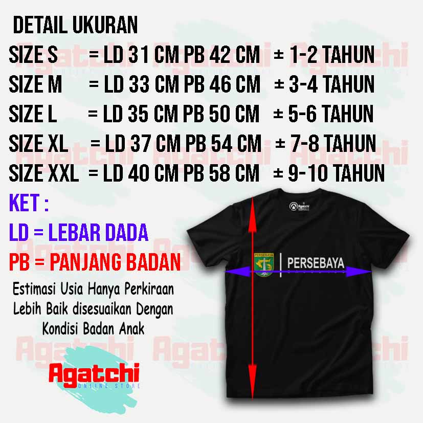 Kaos Atasan Anak Laki Laki Kids T shirt Fans Club Edition Liga 1 Persebaya Surabaya Bajul Ijo