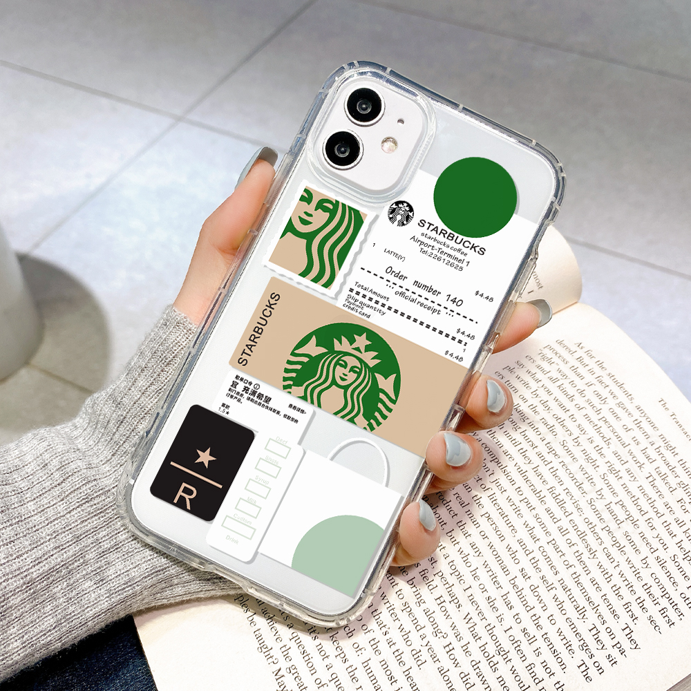 iPhone case 6 6plus 7plus 8 plus 7 8 X XS XR XSMAX 11 11pro 11promax 12 12pro 12promax clear cover Starbucks popular style transparent shockproof