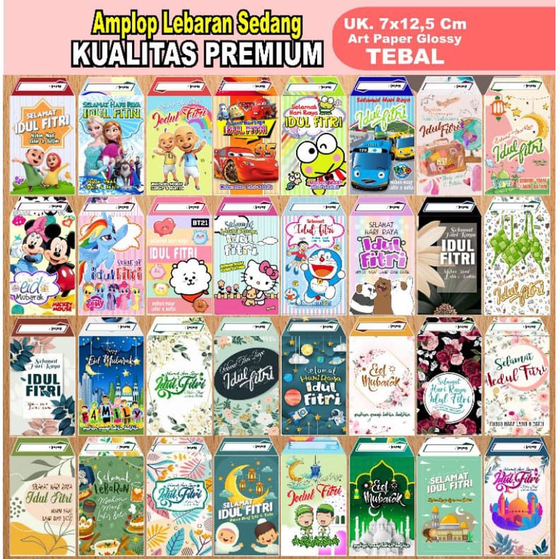 

Amplop Lebaran TEBAL PREMIUM (isi 10 pc) uk 7x12,5 KUALITAS PREMIUM