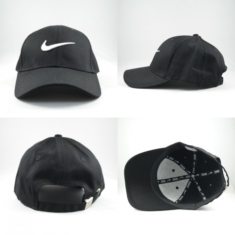 TOPI SNAPBACK NIKE MELENGKUNG HITAM