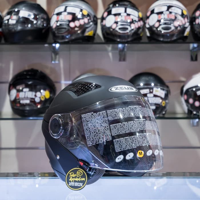HELM HALF FACE ZEUS ZS-610 MATT BLACK