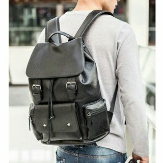 Tas Ransel Canvas IAC Absolute Backpack Up to 15 inch - Tas Pria Tas Wanita Daypack - Sekolah Laptop Punggung