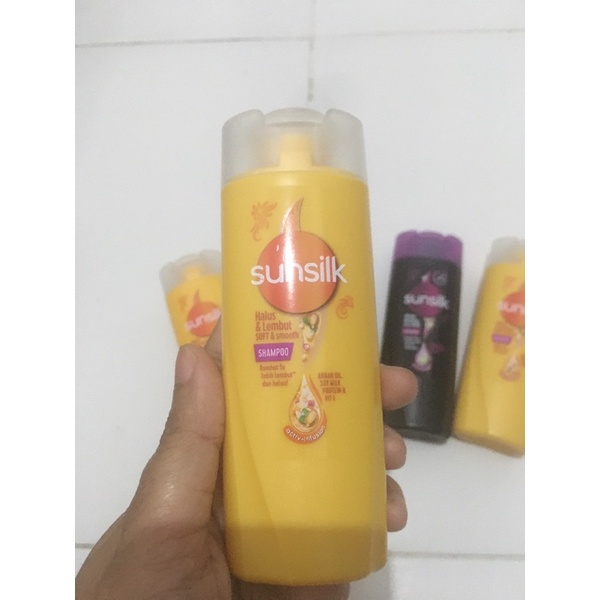 Sampo Sunsilk 70 ml hitam dan kuning