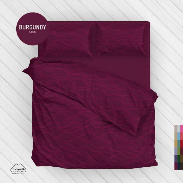 Set bedcover kendra burgundy 160/180×200