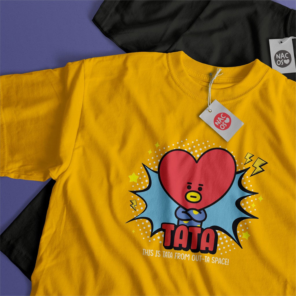BT21 Tata Tshirt Tee Kaos Custom + Freebies