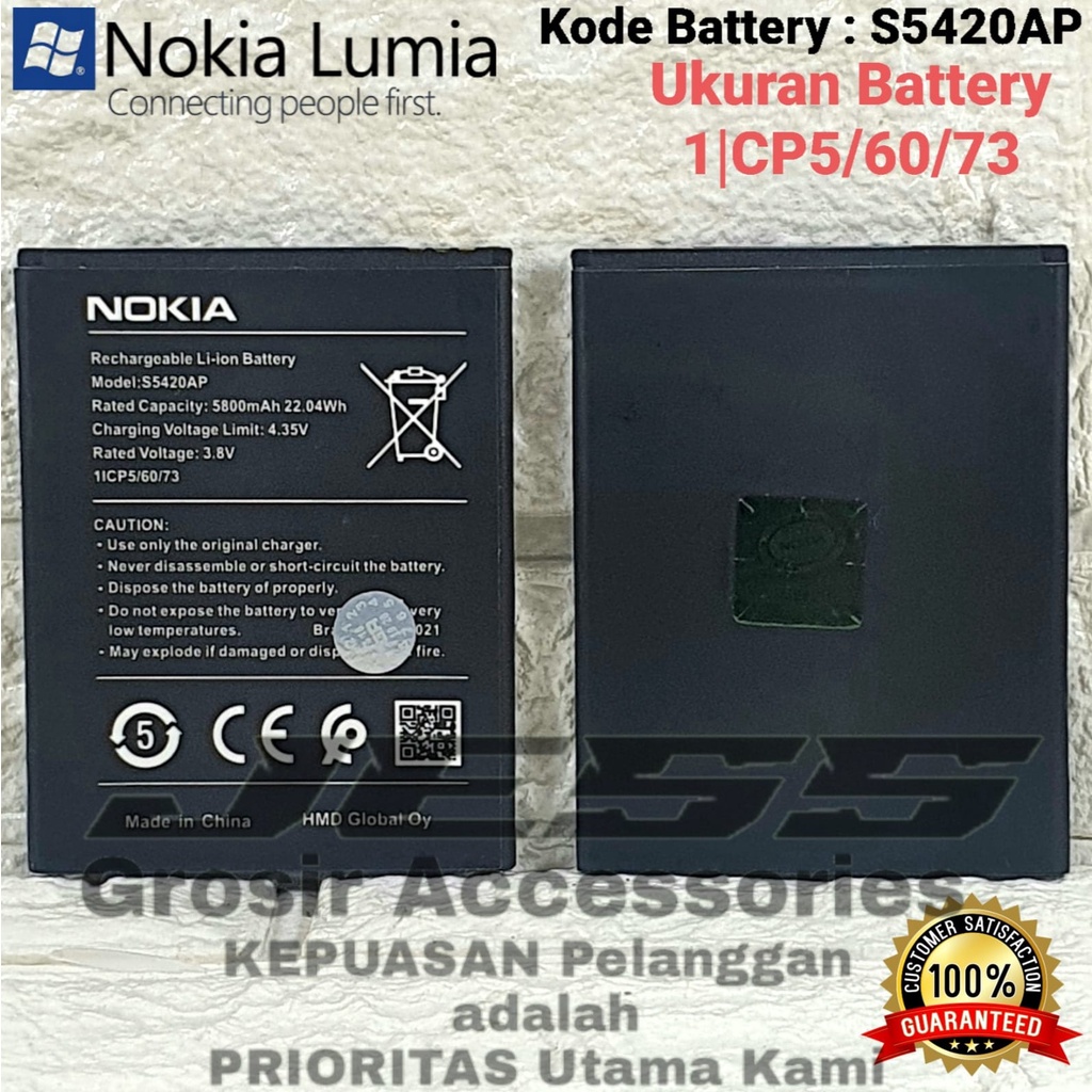 Baterai Battery Original NOKIA C1 2020 - Nokia TA-1165 - Nokia C 1 Android Kode Batre S5420AP