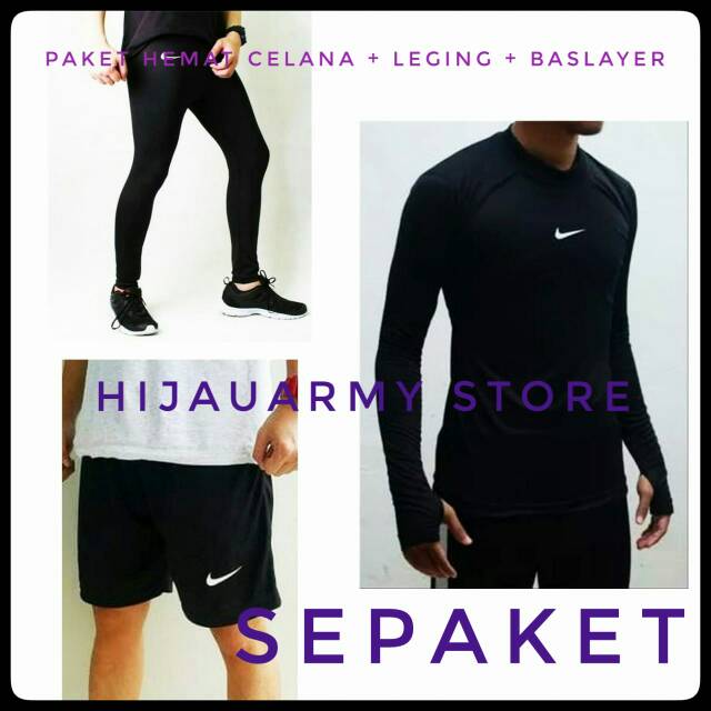 PAKET HEMAT  BASELAYER BASLAYER ( ISI 3 MACAM) BASLAYER TERMURAH KOLOR + KOLOR + BSALYER TH