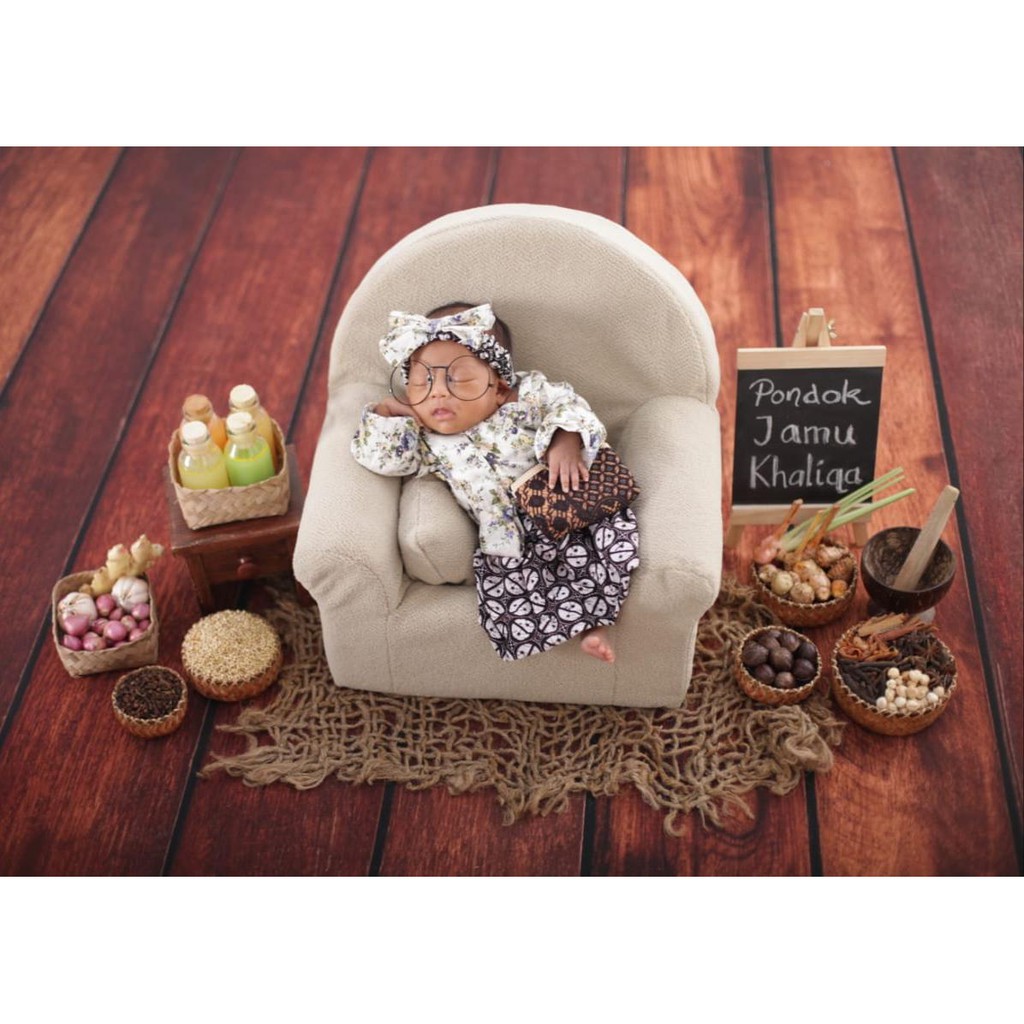 Kebaya Anak NEWBORN/Kutubaru Bayi/Photoshoot Property/Photoshoot Bayi/Newborn Photoshoot/Baju Unik