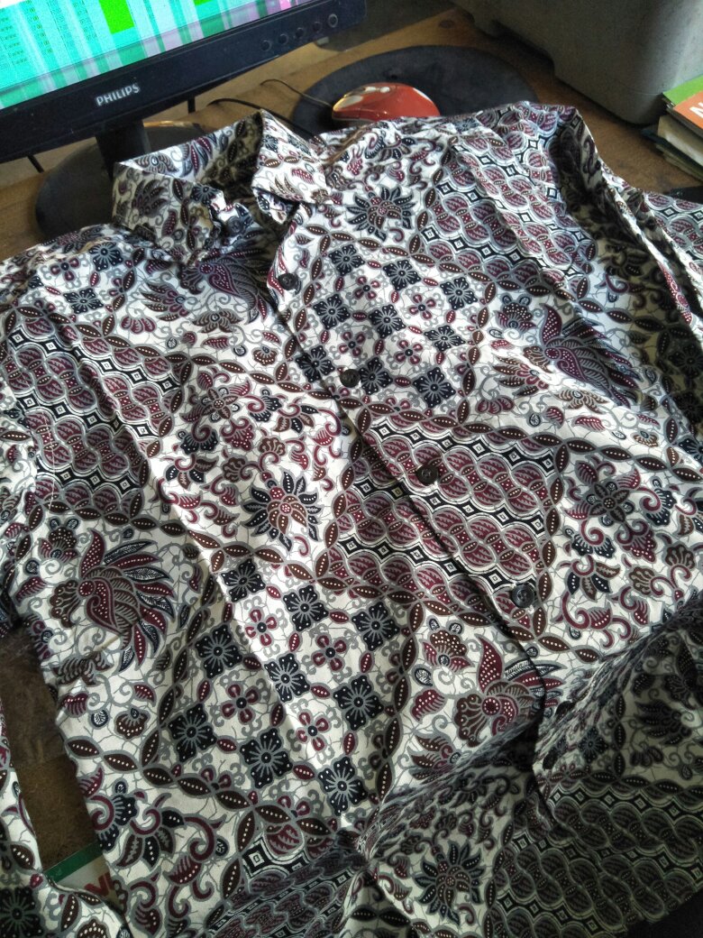 Odza Baju Batik Kemeja Batik Lengan Panjang Kerah Atasan Hem Resmi Solo Modern Dokana