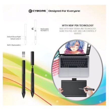 Creative pen i-pad tablet drawing graphic cyborg Micro usb 5080 Lpi 8192 Level pc laptop gt-208 gt208