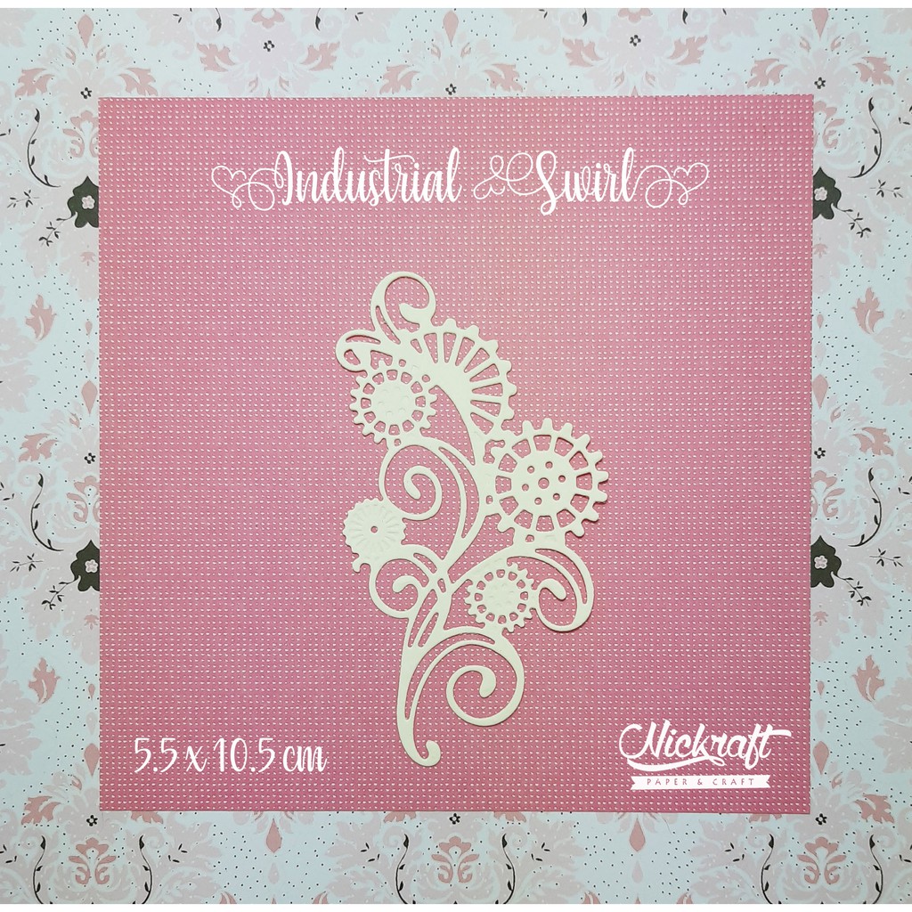 

INDUSTRIAL SWIRL - Bahan Scrapbook Gear Steampunk