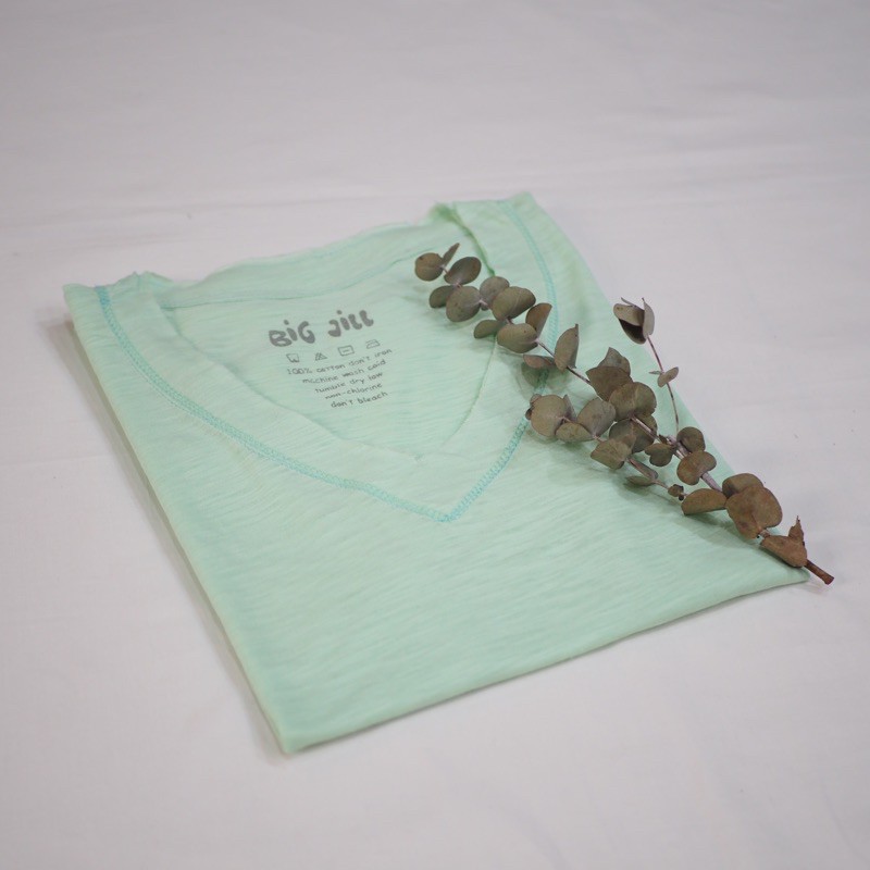 BigJill-Plain Short Sleeve Page 3-Soft mint