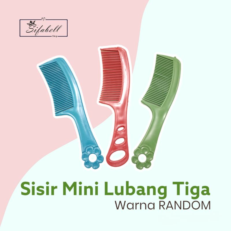 Sisir Rambut Mini Sisir Souvenir LUBANG TIGA Hadiah Pernikahan Khitanan Sovenir