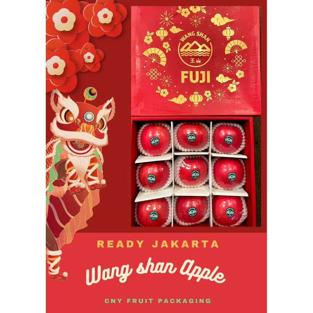 

Buah Apel Fuji Wang Shan (Imlek Package) 3 Kg [PREMIUM GIFT] [PARCEL IMLEK]